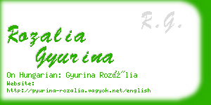 rozalia gyurina business card